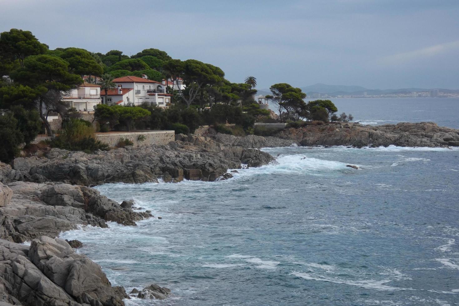 costa moedig Catalanen, robuust middellandse Zee kust in noordelijk Catalonië, Spanje foto