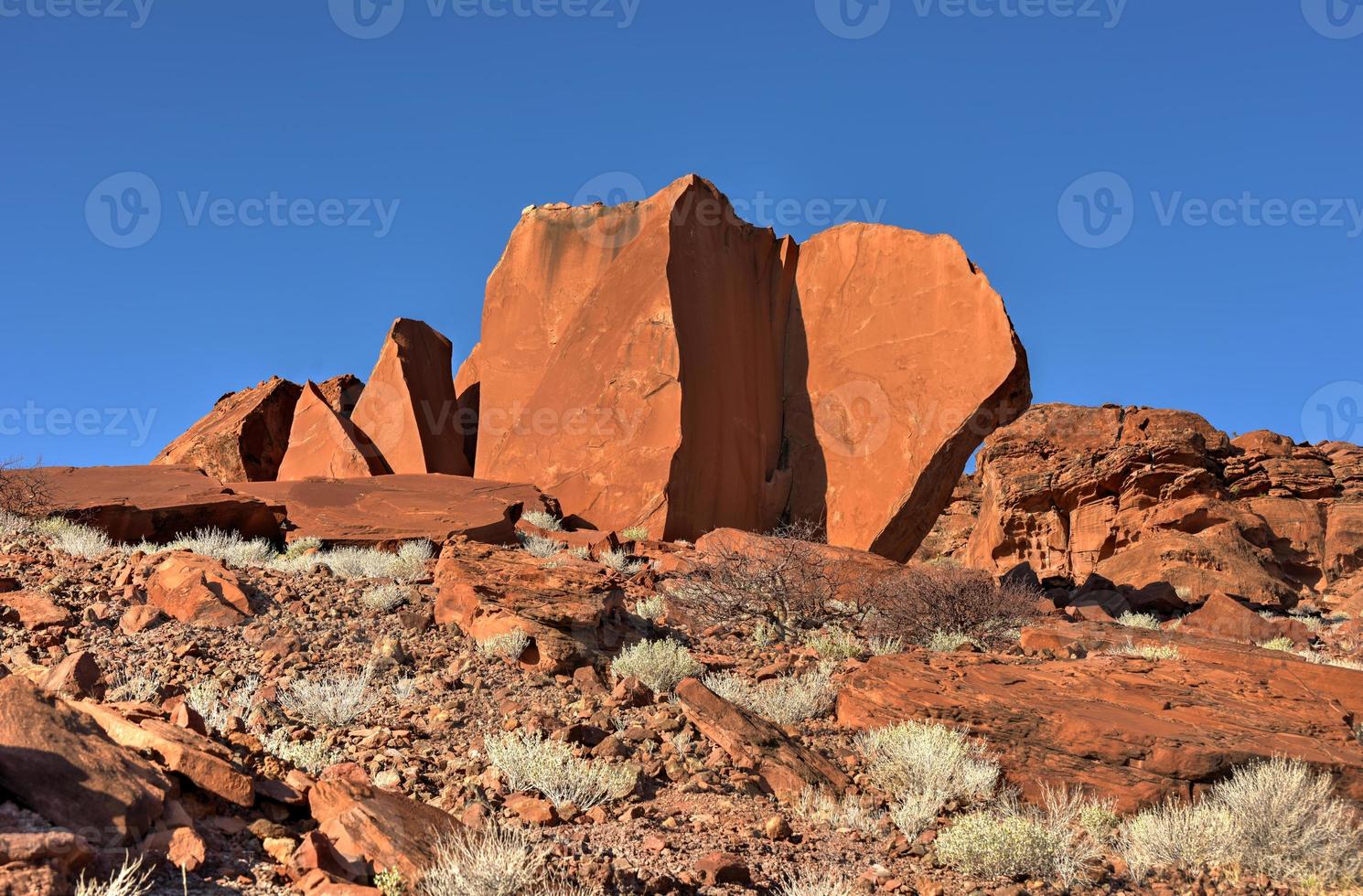 bosjesman rots gravures - Namibië foto