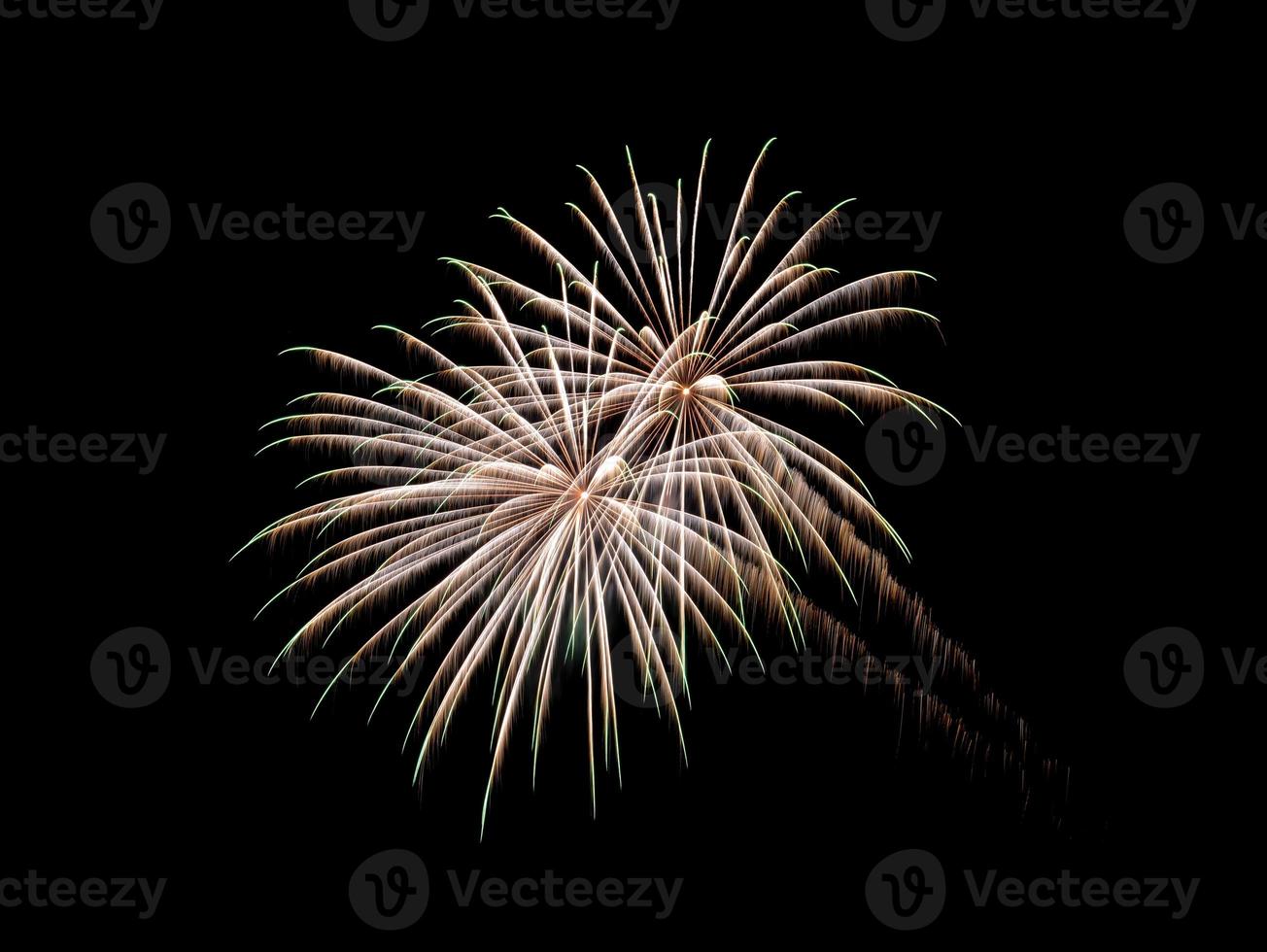 Coney Island Beach Vuurwerk foto