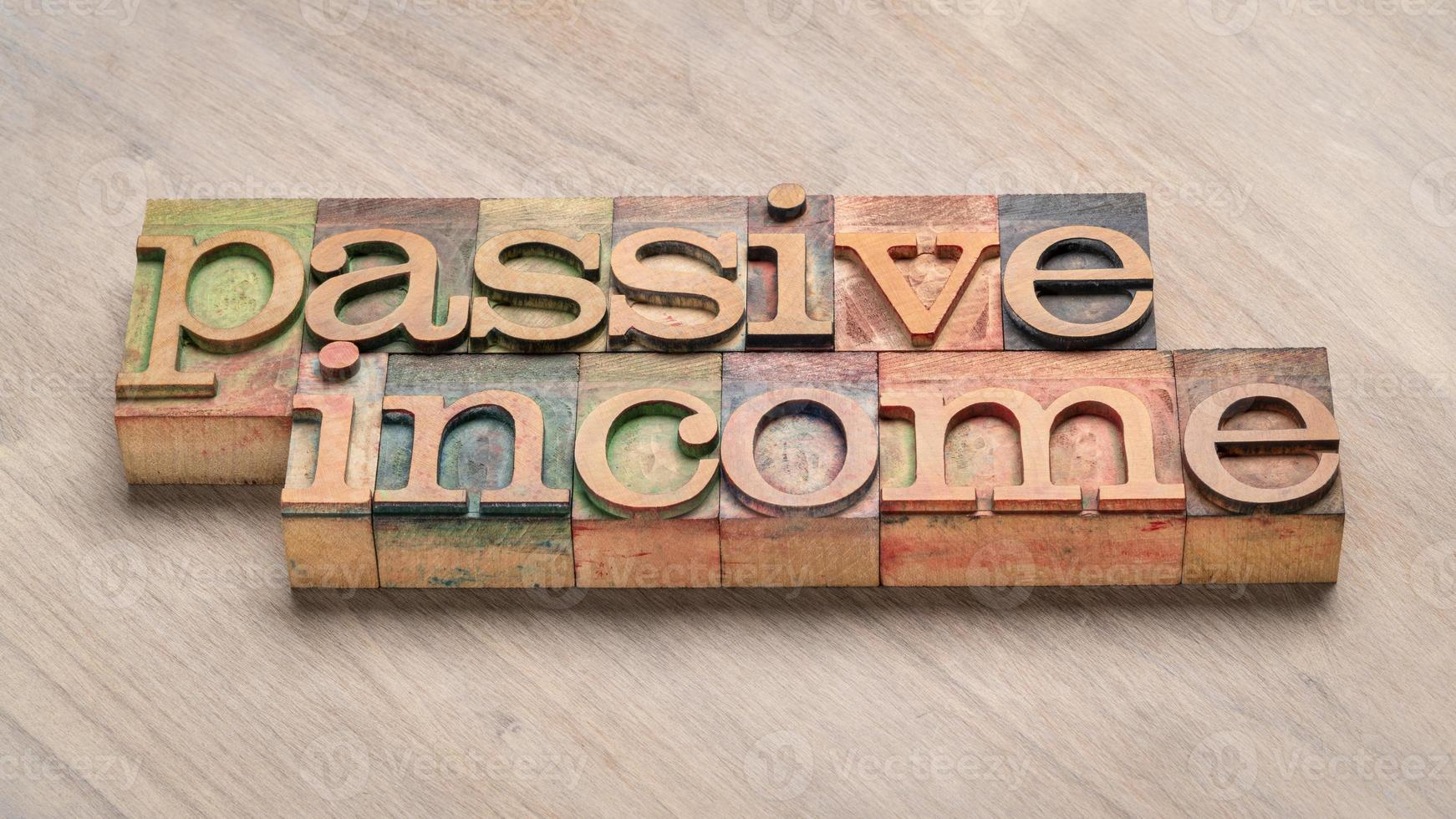 passief inkomen - financieel concept foto