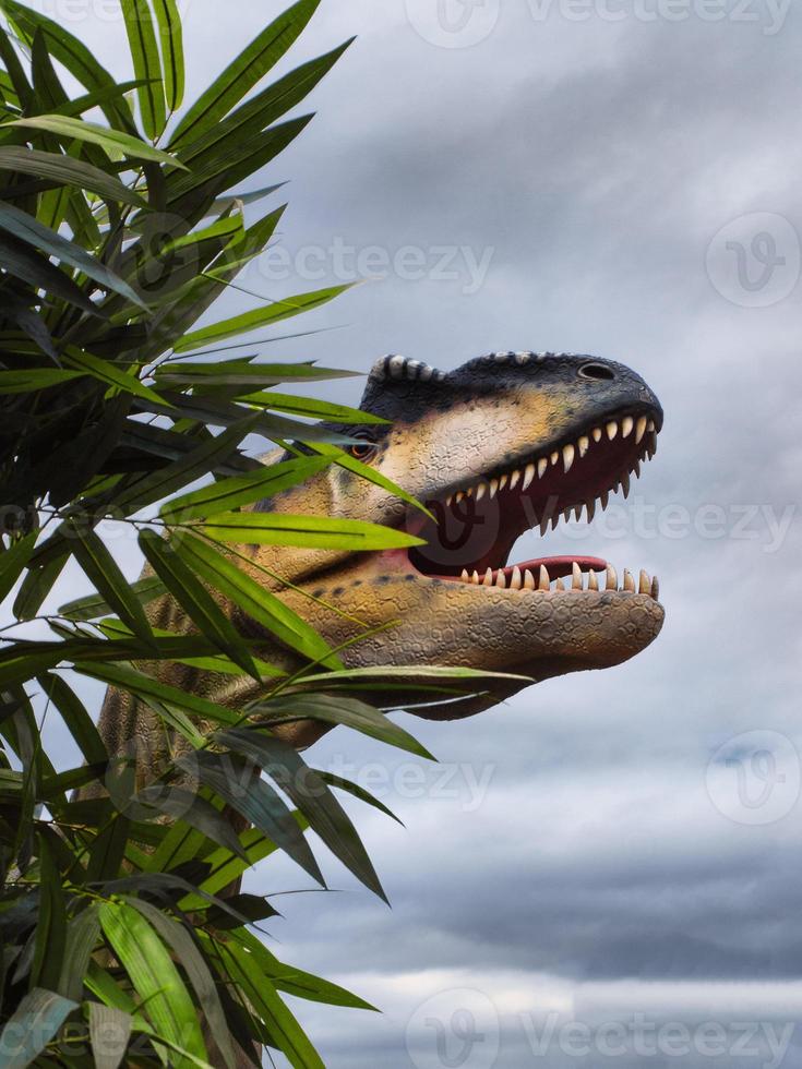 allosaurus in de lucht foto