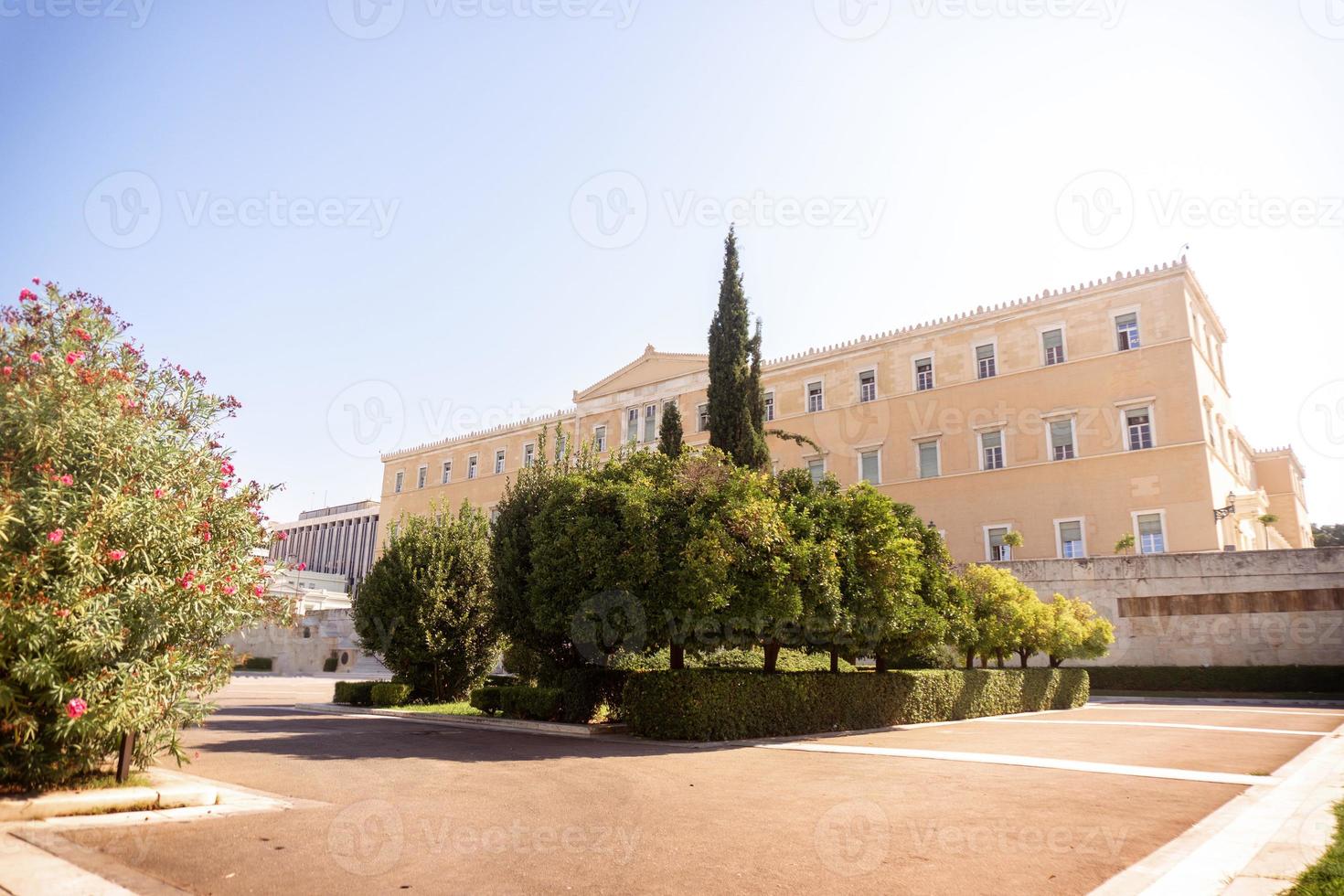 gebouw van de Grieks parlement in Athene foto