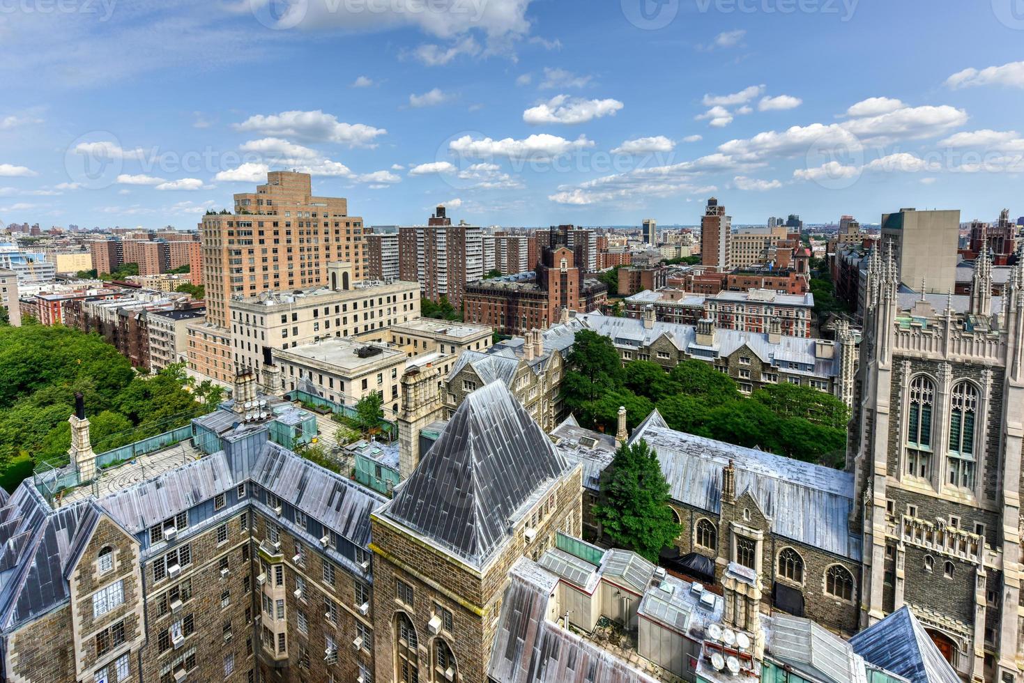 antenne visie van ochtendkant hoogten in nieuw york stad. foto