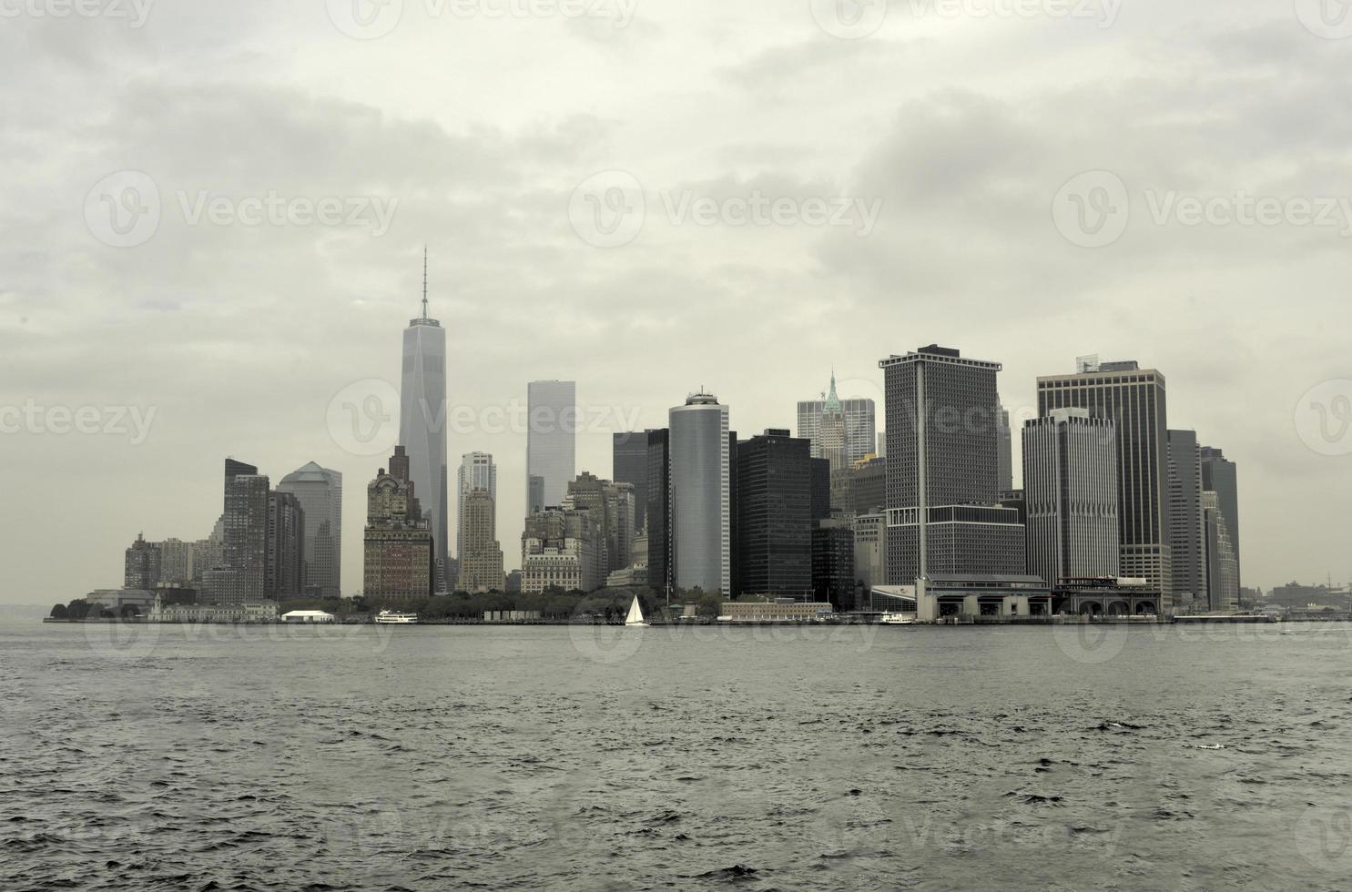 visie van downtown Manhattan, nieuw york foto