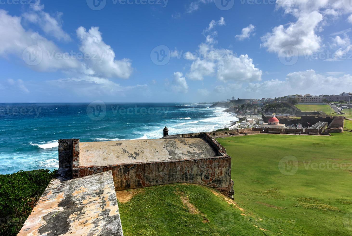 castillo san felipe del Morro ook bekend net zo fort san felipe del Morro of Morro kasteel. het is een 16e eeuw citadel gelegen in san juan, puerto rico. foto