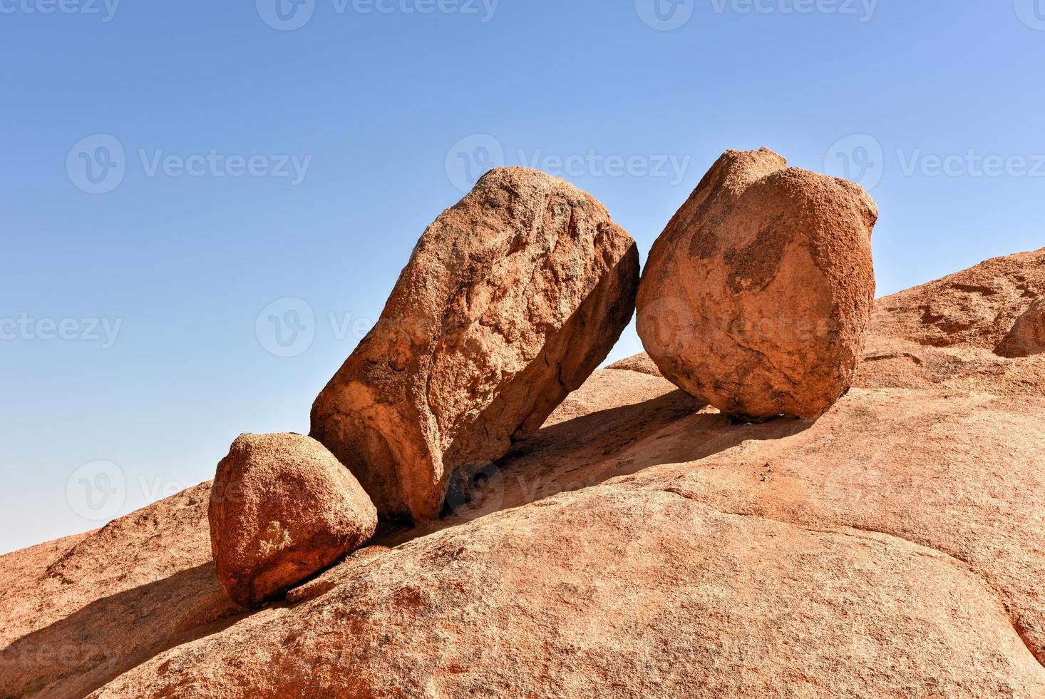 rots formaties in spitzkoppe, Namibië foto