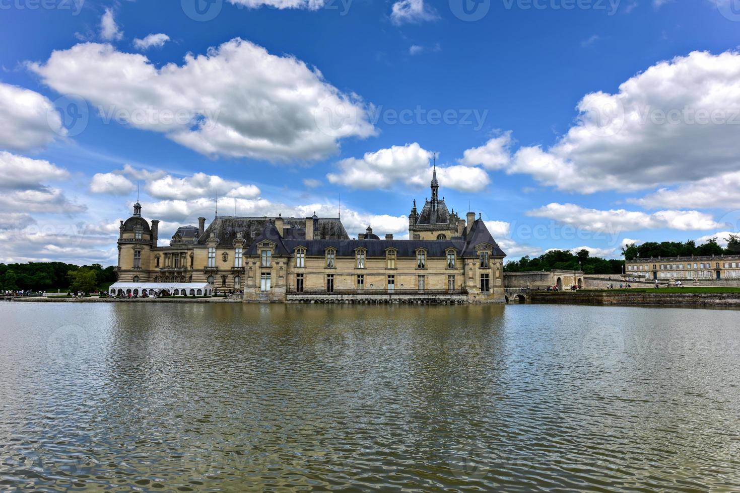 kasteel de chantilly, historisch kasteel gelegen in de stad- van chantilly, Frankrijk. foto