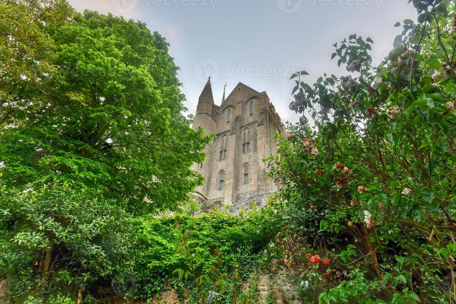 mooi maand sint-michel kathedraal Aan de eiland, Normandië, noordelijk Frankrijk, Europa. foto