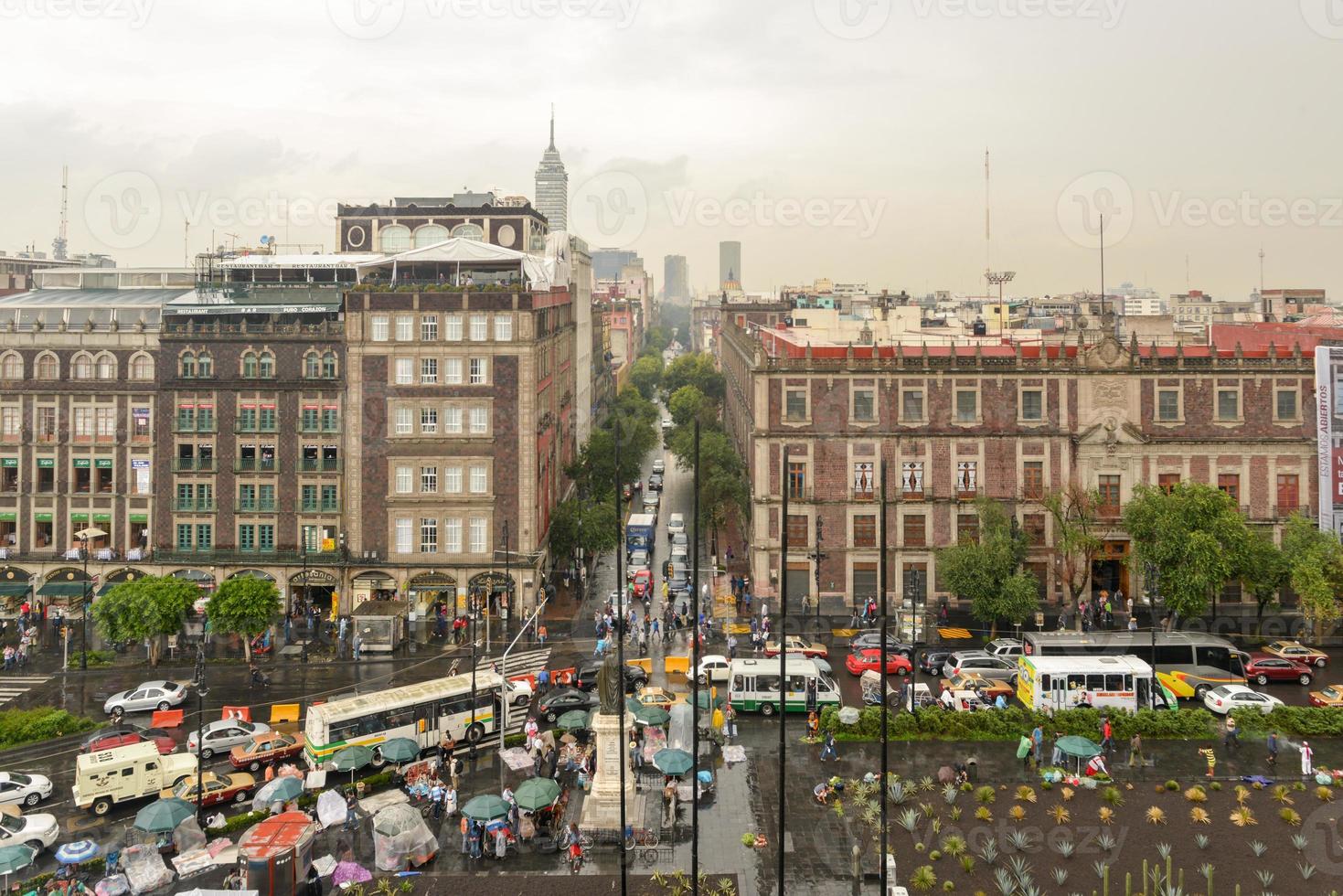 antenne visie van de historisch centrum van Mexico stad, Mexico. foto