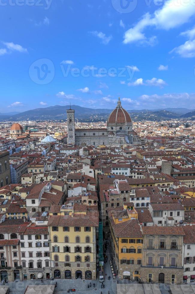 duomo de kerstman Maria del fiore en bargello in Florence, Toscane, Italië foto