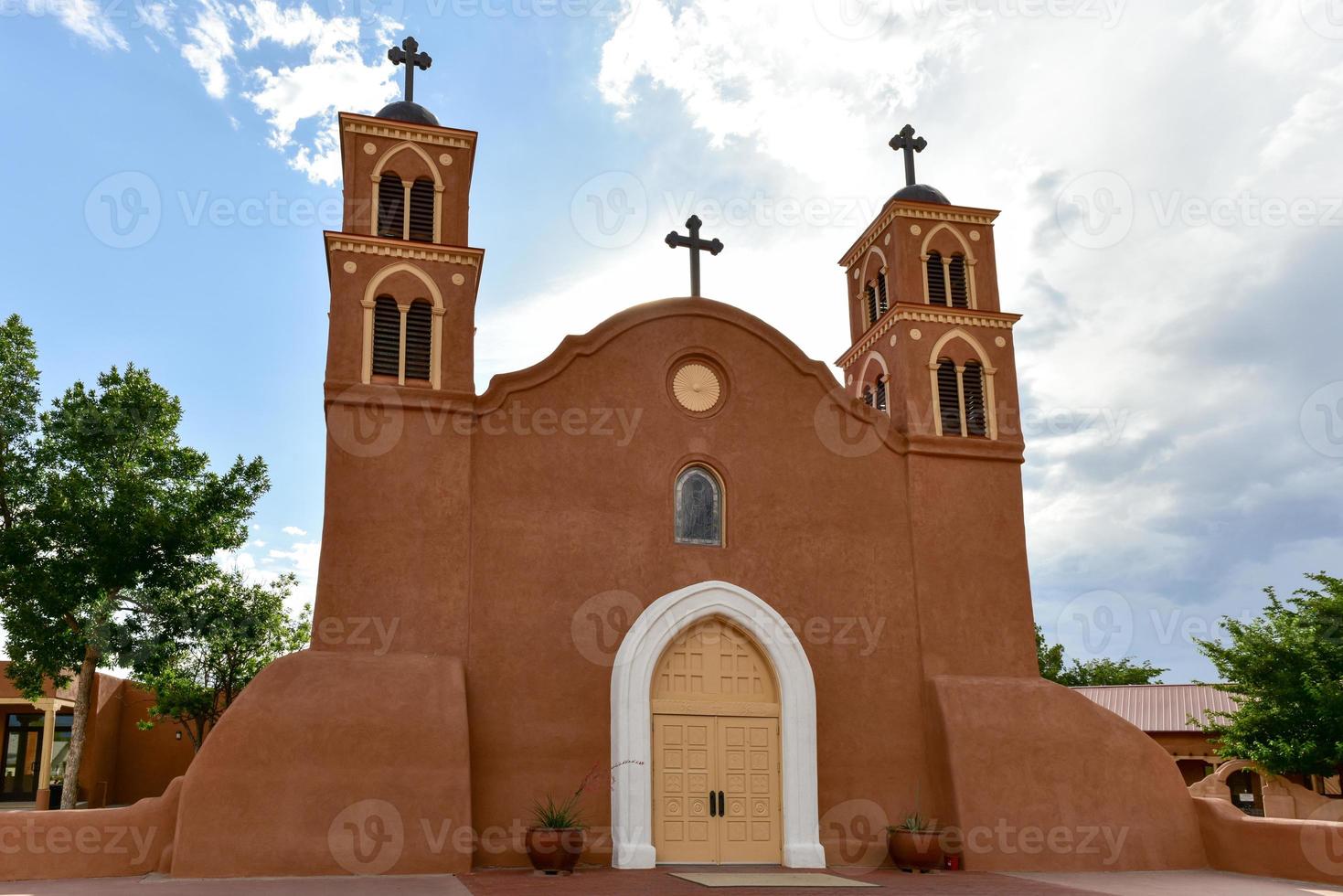 san miguel de socorro is de Katholiek kerk in socorro, nieuw Mexico, gebouwd Aan de ruïnes van de oud nuestra senora de socorro missie. foto