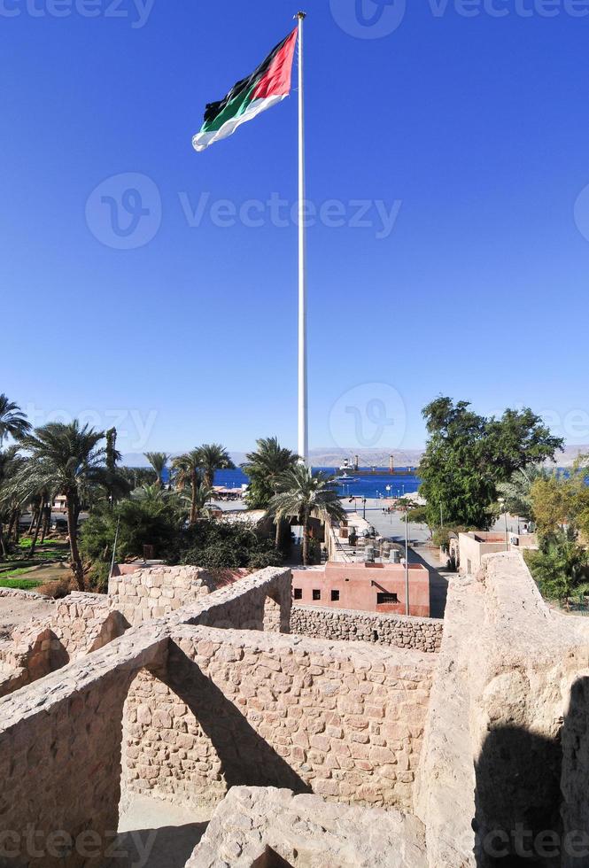 aqaba fort in Akaba, zuiden Jordanië foto