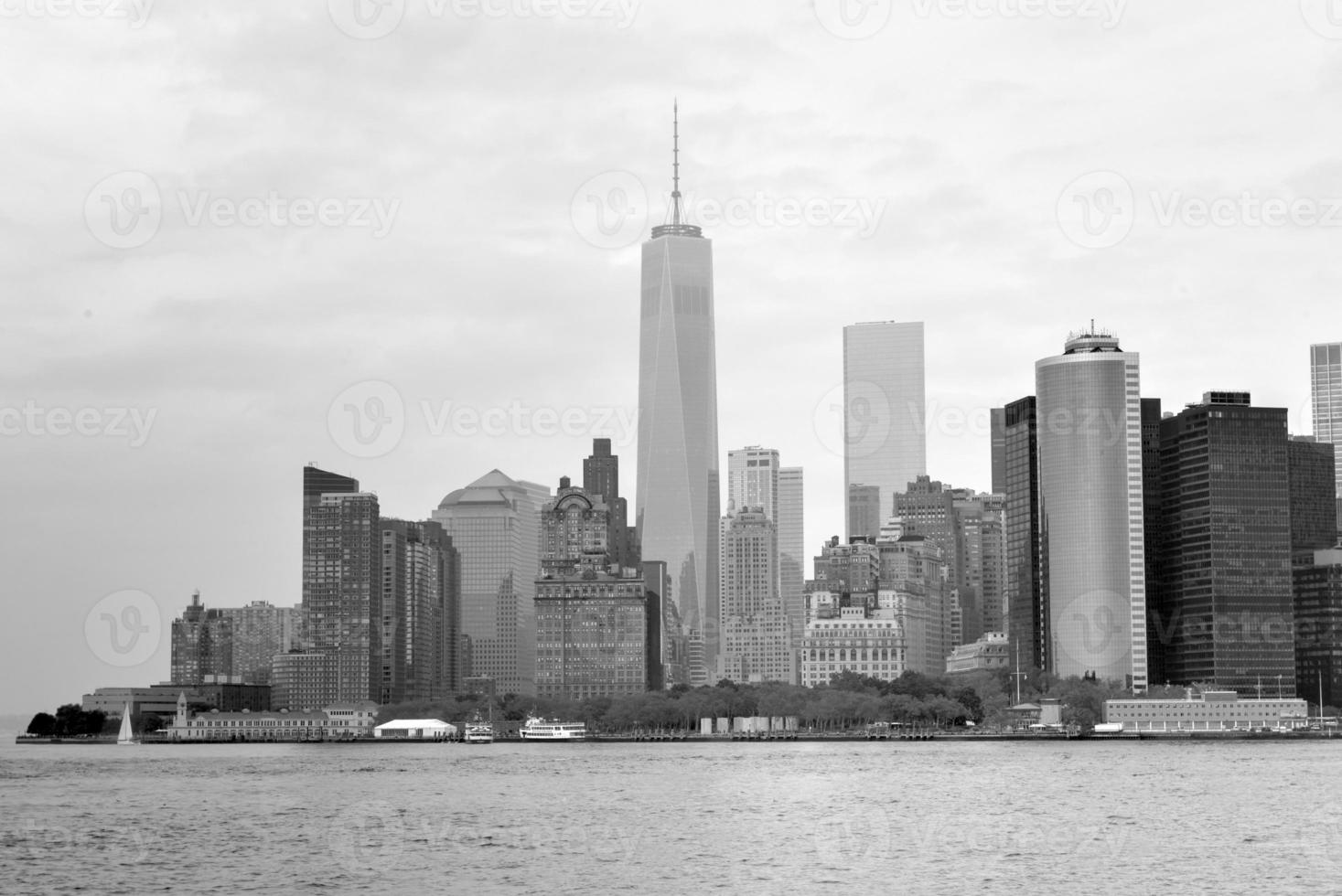 visie van downtown Manhattan, nieuw york foto