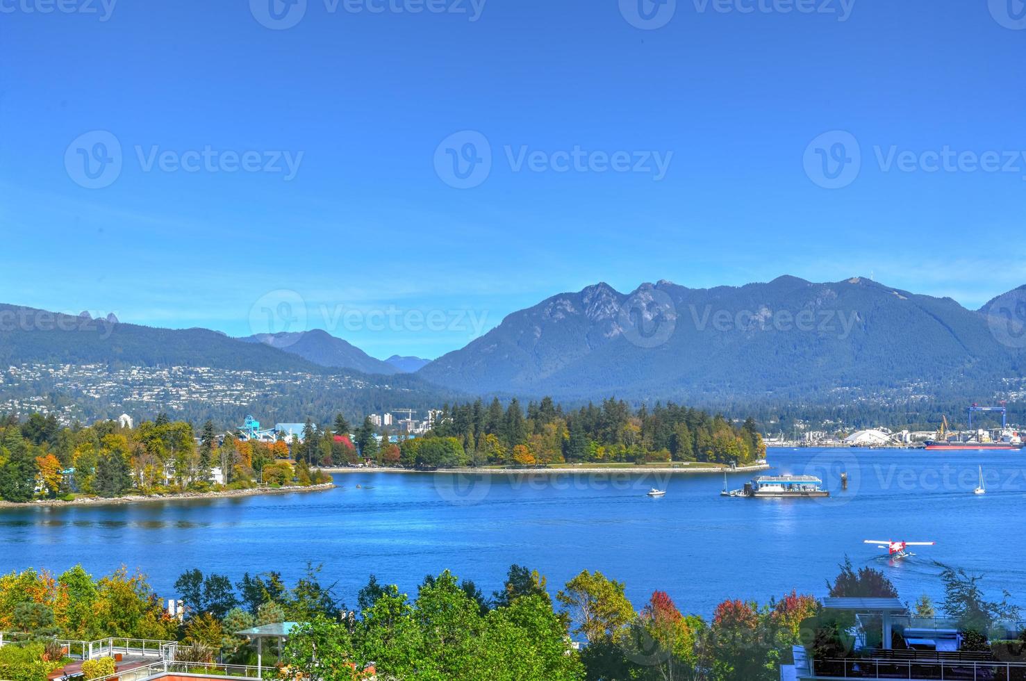 visie van downtown Vancouver haven in Vancouver, Brits Colombia, Canada foto