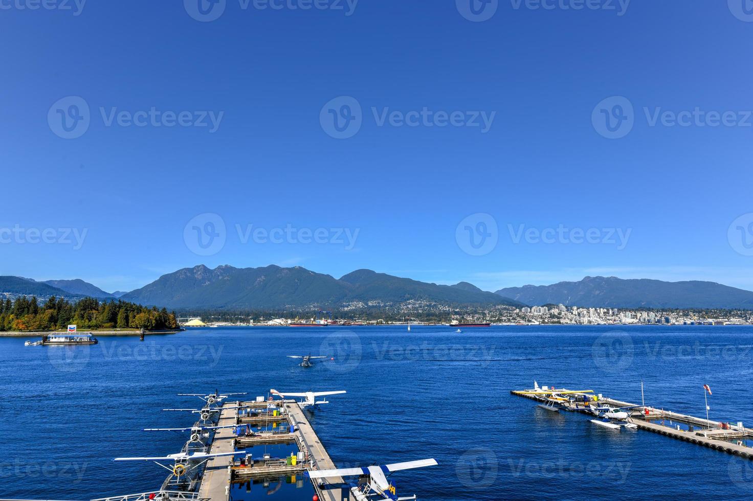 visie van downtown Vancouver haven in Vancouver, Brits Colombia, Canada foto