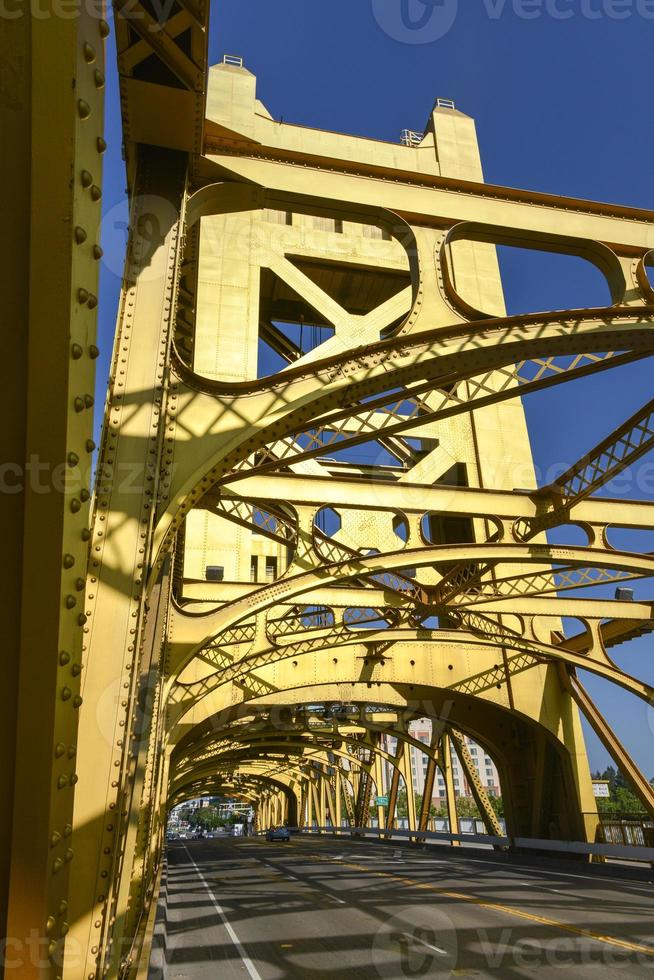 Tower Bridge, Sacramento, Californië foto