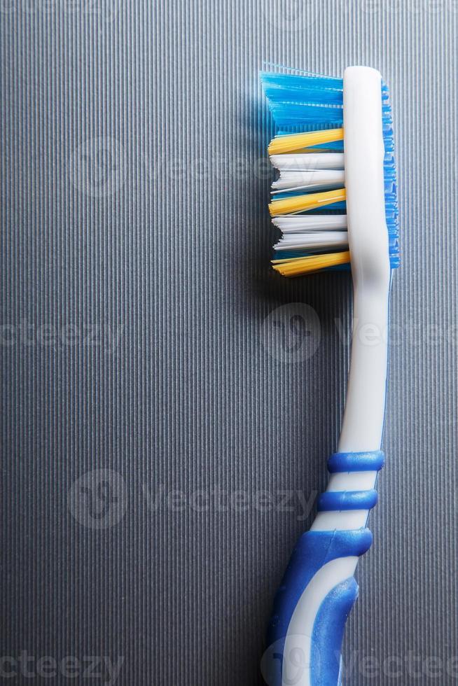blauw tandenborstel detailopname foto