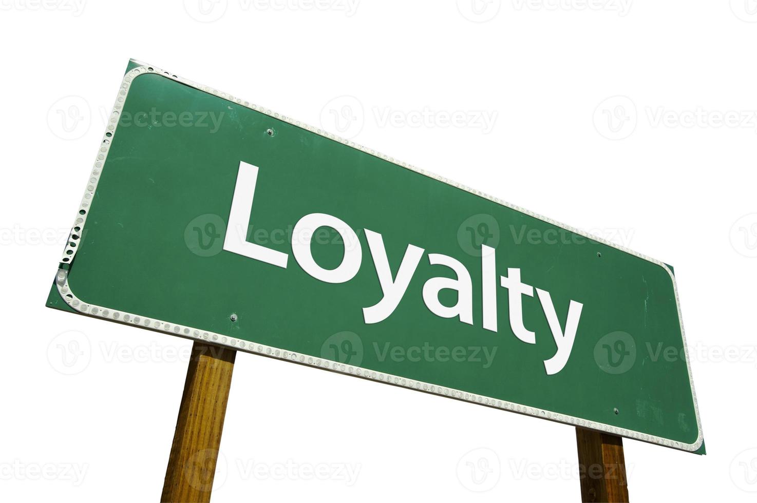 loyaliteit groen weg teken foto