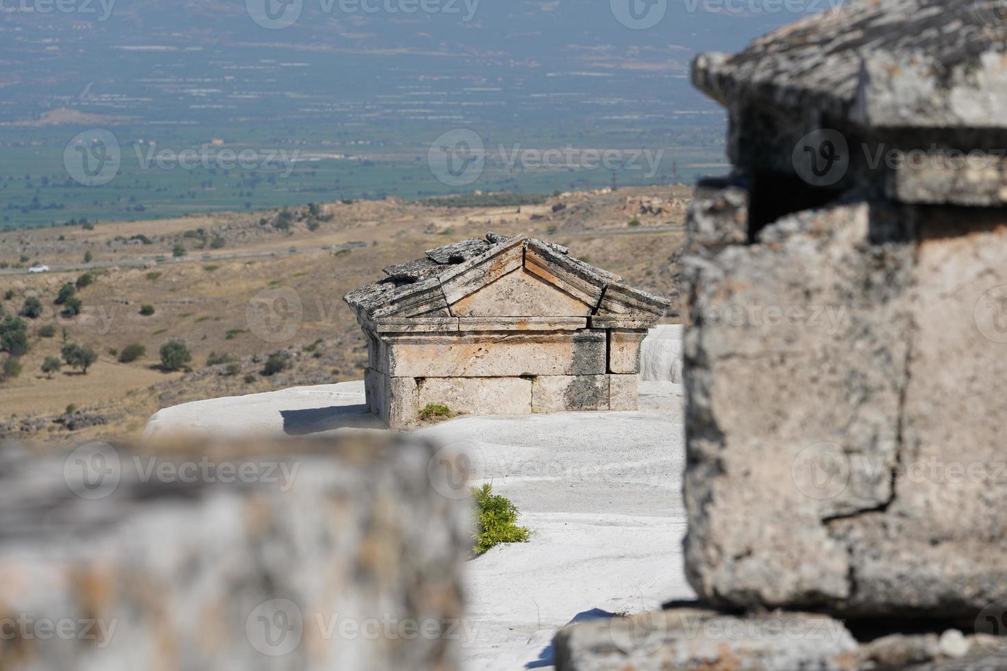 graf Bij hierapolis oude stad, pamukkale, denizli, turkiye foto