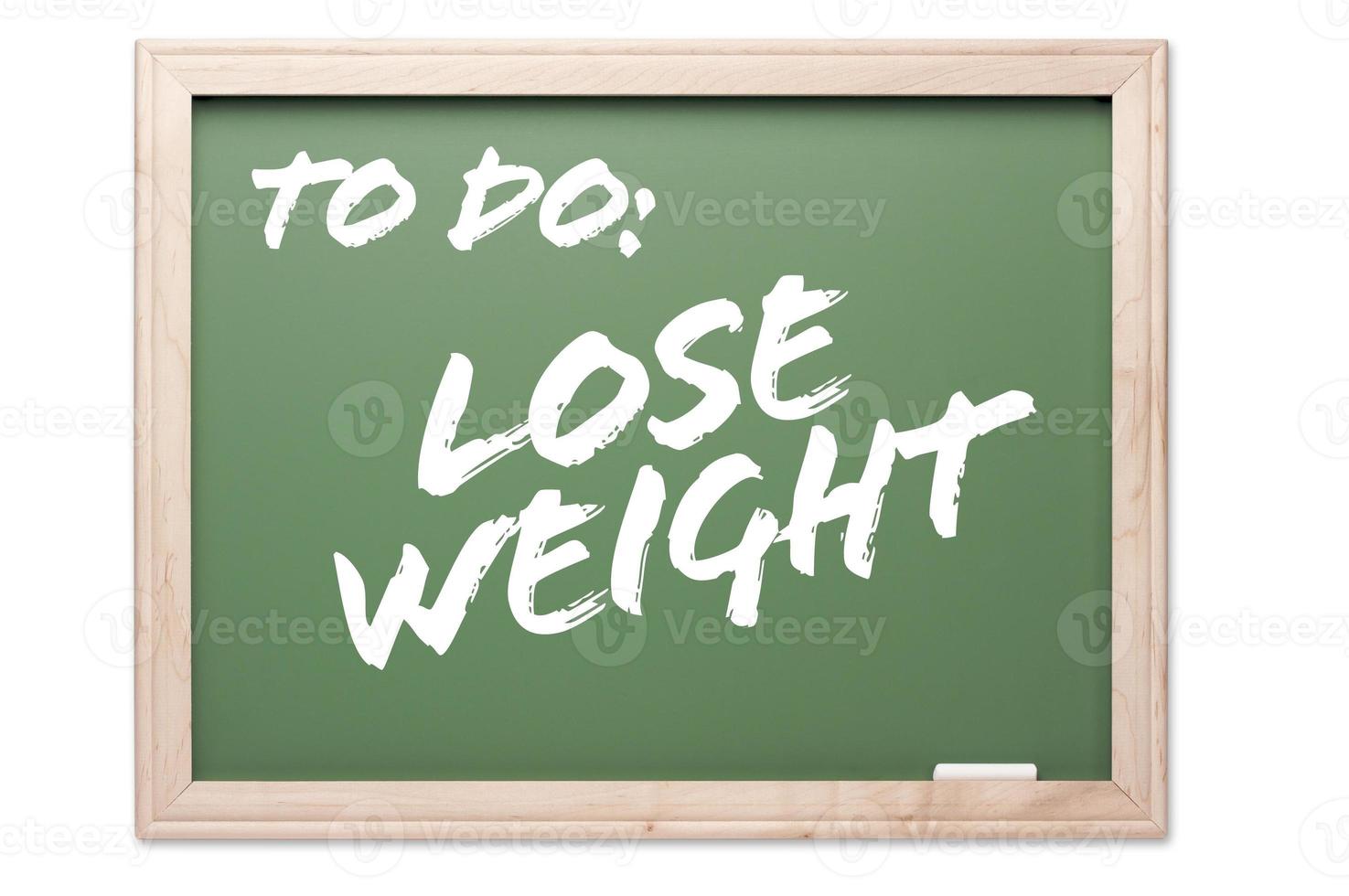 schoolbord serie - verliezen gewicht foto
