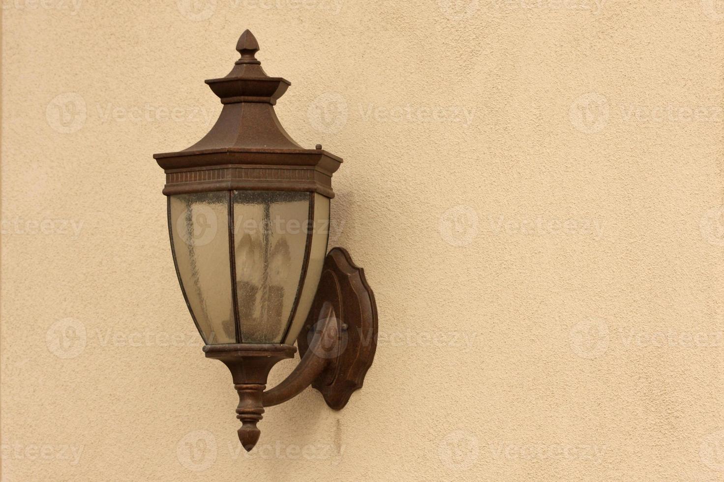 mooi muur lamp Aan stucwerk muur foto