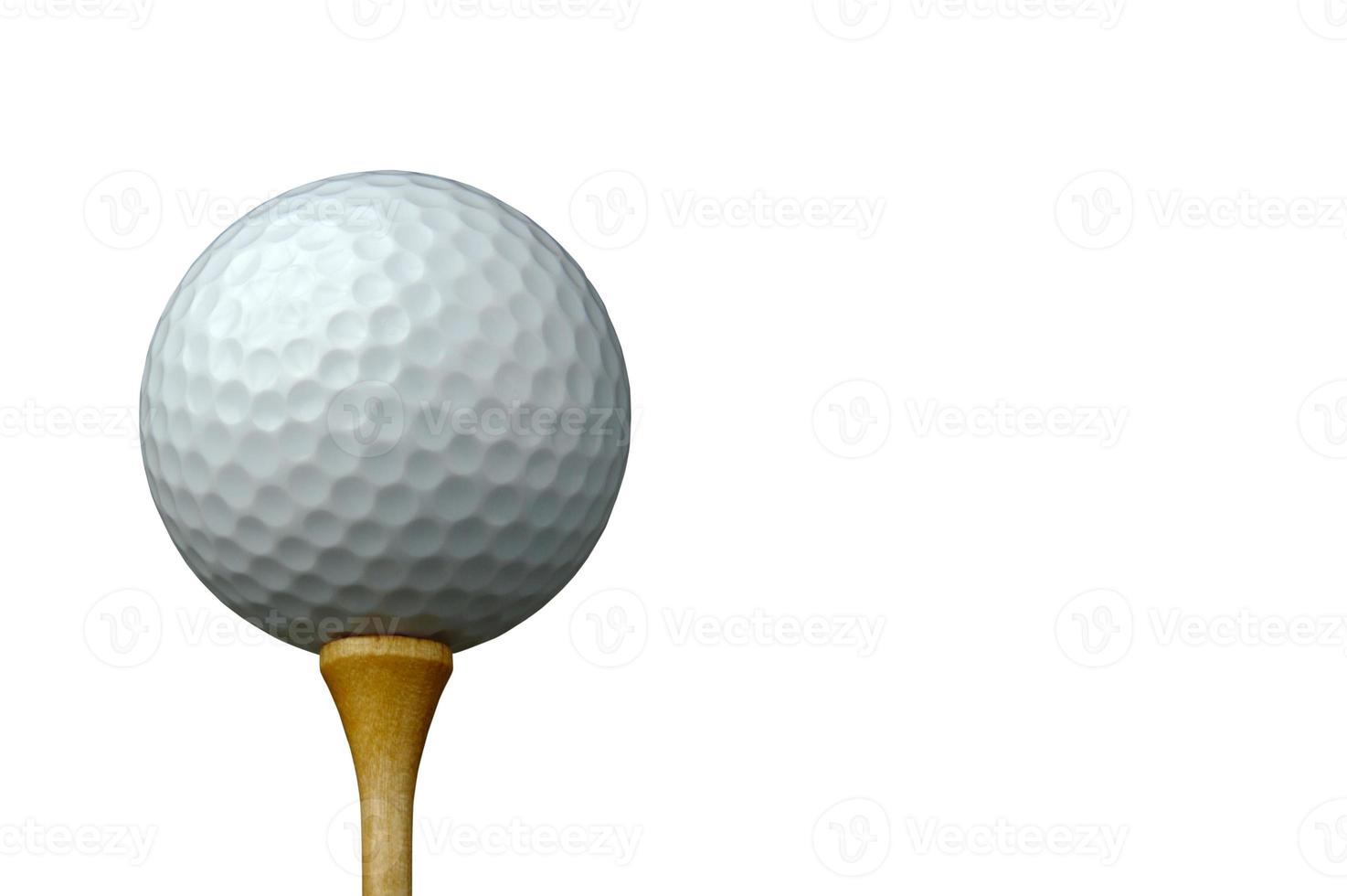 golfbal en tee foto