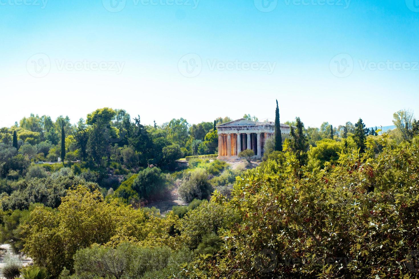 oude Grieks tempel van de god hephaestus foto