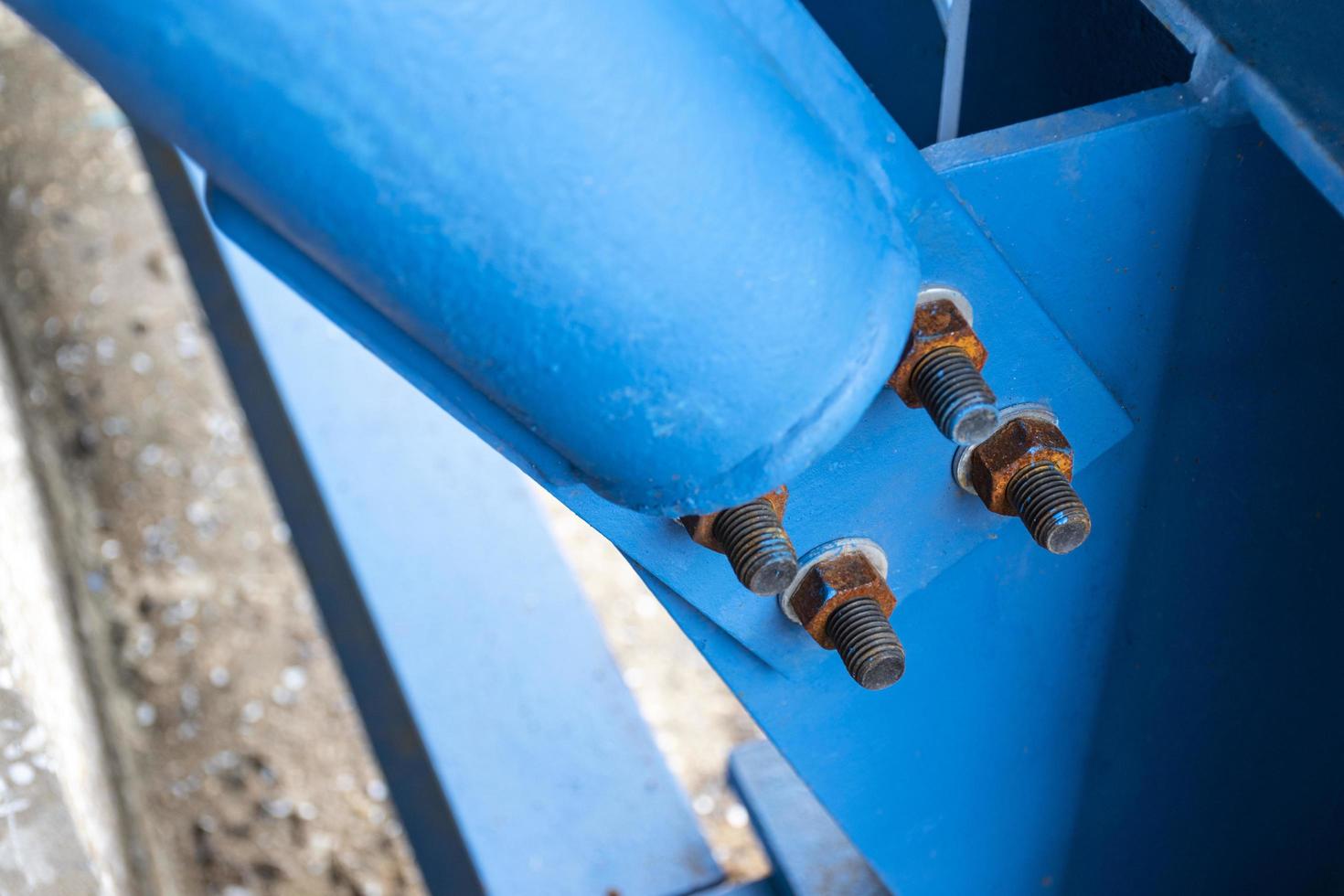 stellingen staal kader Bij bouw plaats foto