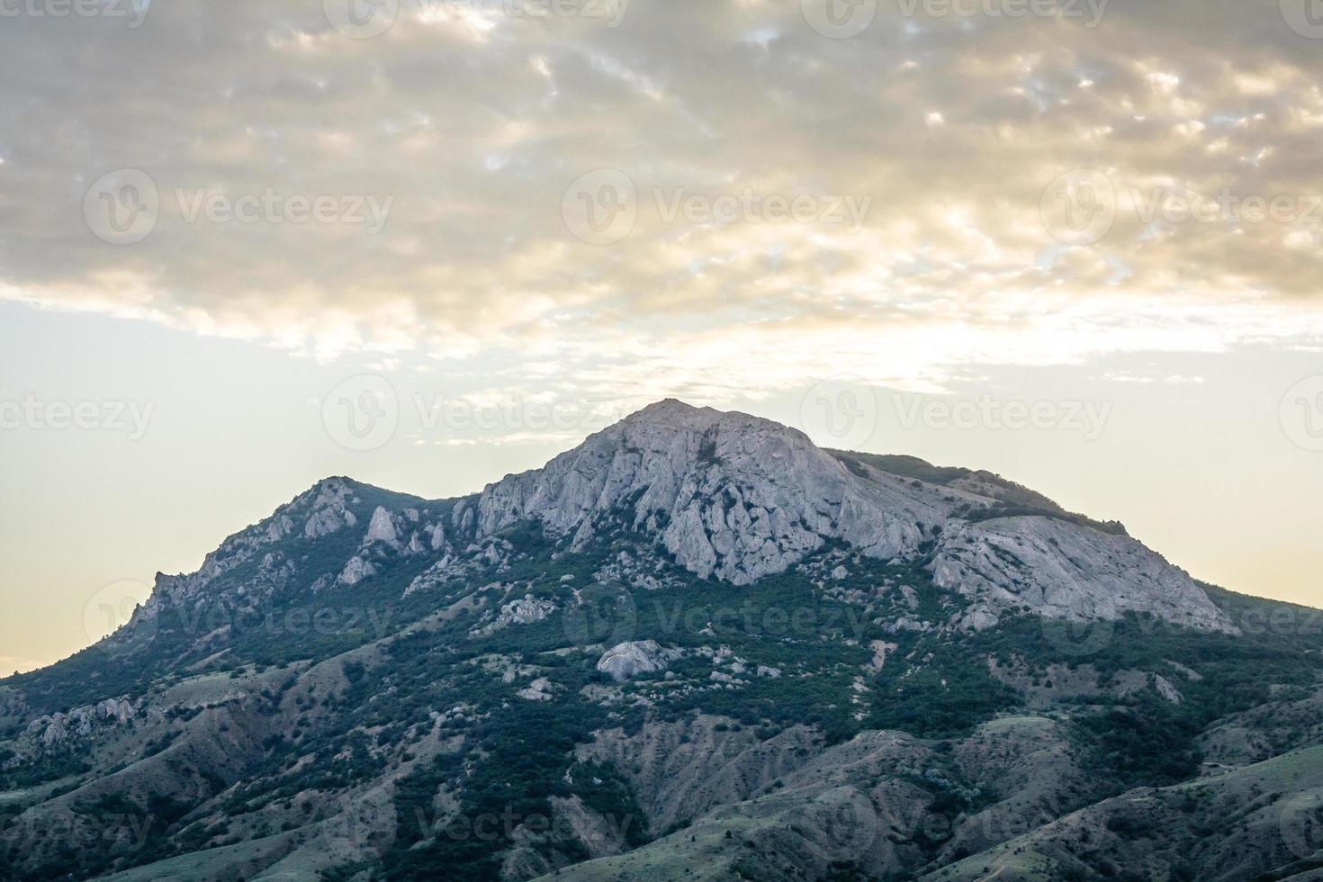 karadag berg Bij zonsondergang landschap foto