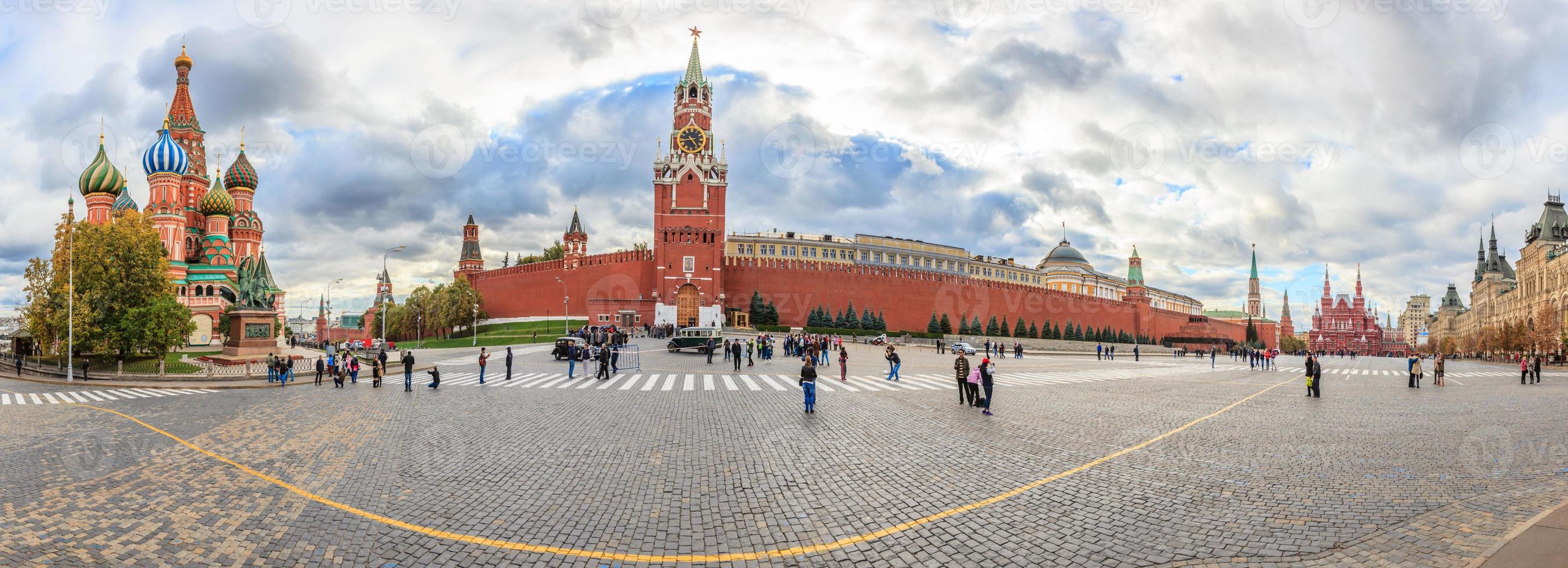 panorama van rood plein in Moskou gedurende dag foto