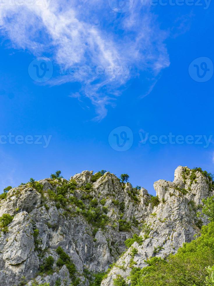 Donau-kloof bij djerdap in Servië foto