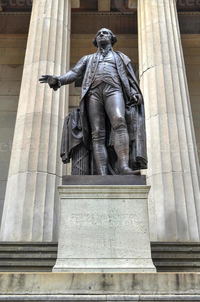 George Washington, federaal hal, nieuw york foto