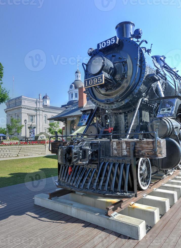 geest van meneer John locomotief, Kingston, Aan foto