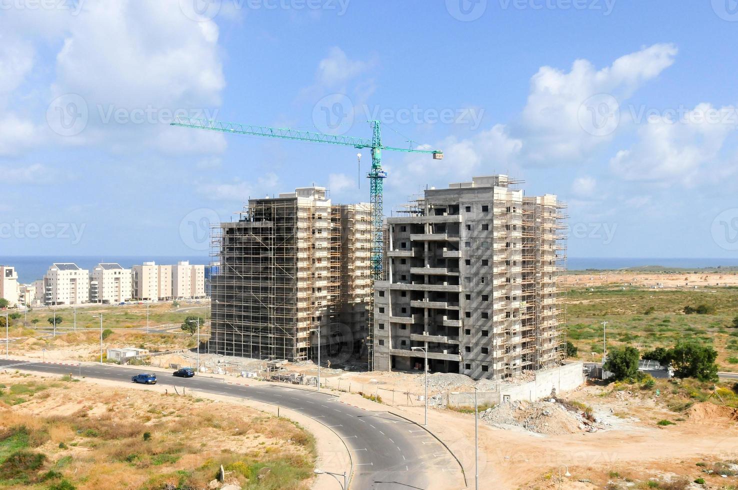 appartement gebouw bouw in Ashkelon, Israël foto