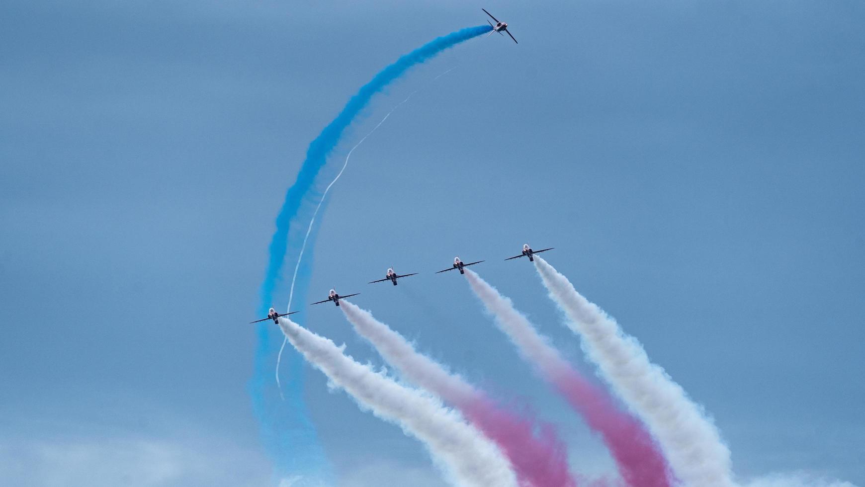 raf rood pijlen bournemouth lucht festival 2022 foto