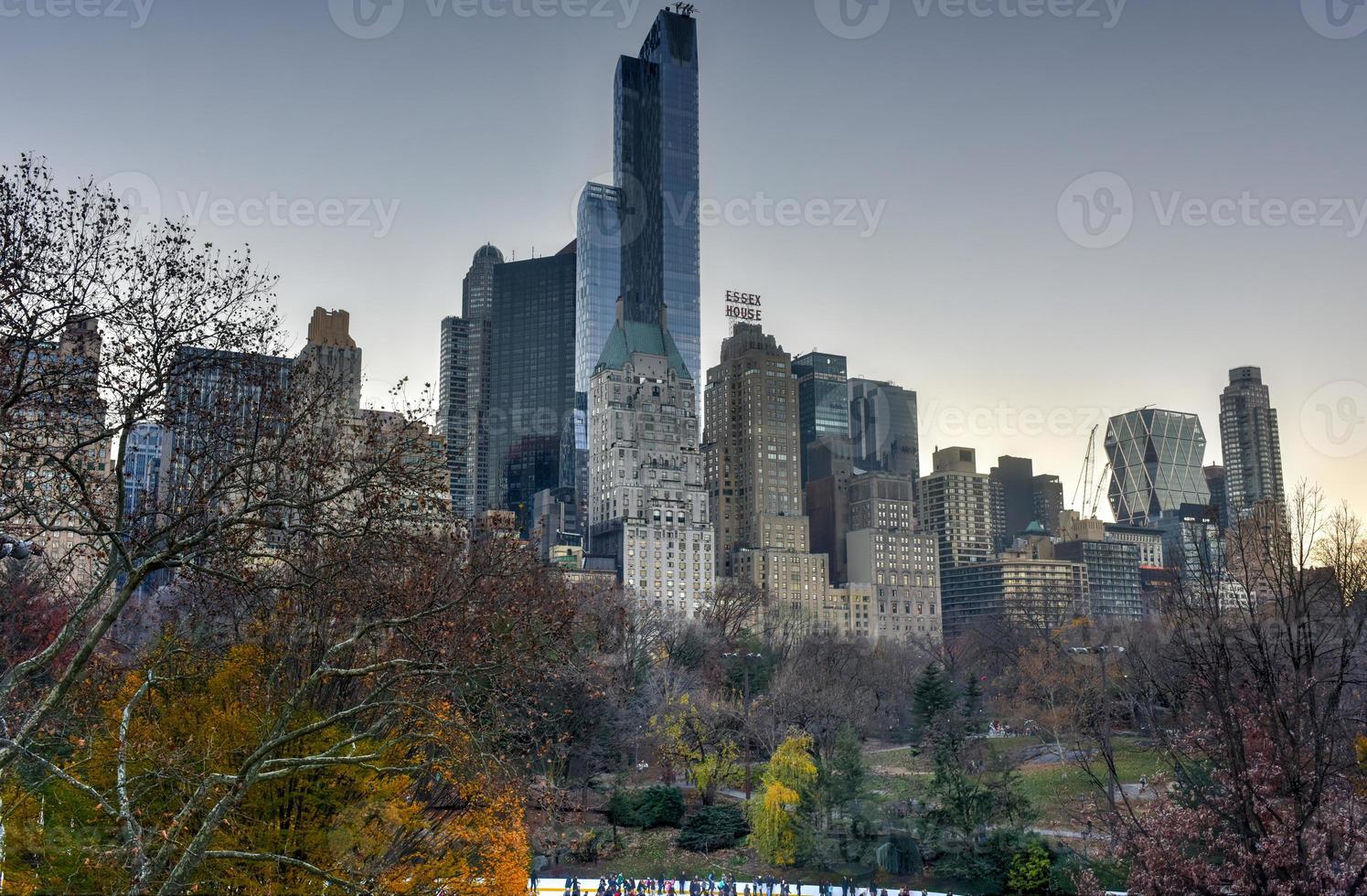 nieuw york wolkenkrabbers van centraal park foto