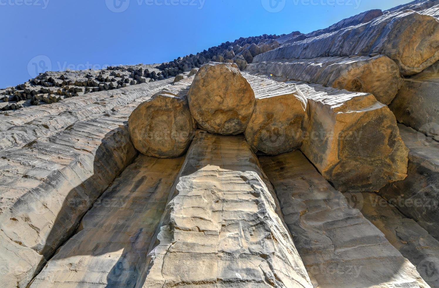 uniek geologisch zich afvragen symfonie van de stenen in de buurt garnaal, Armenië foto