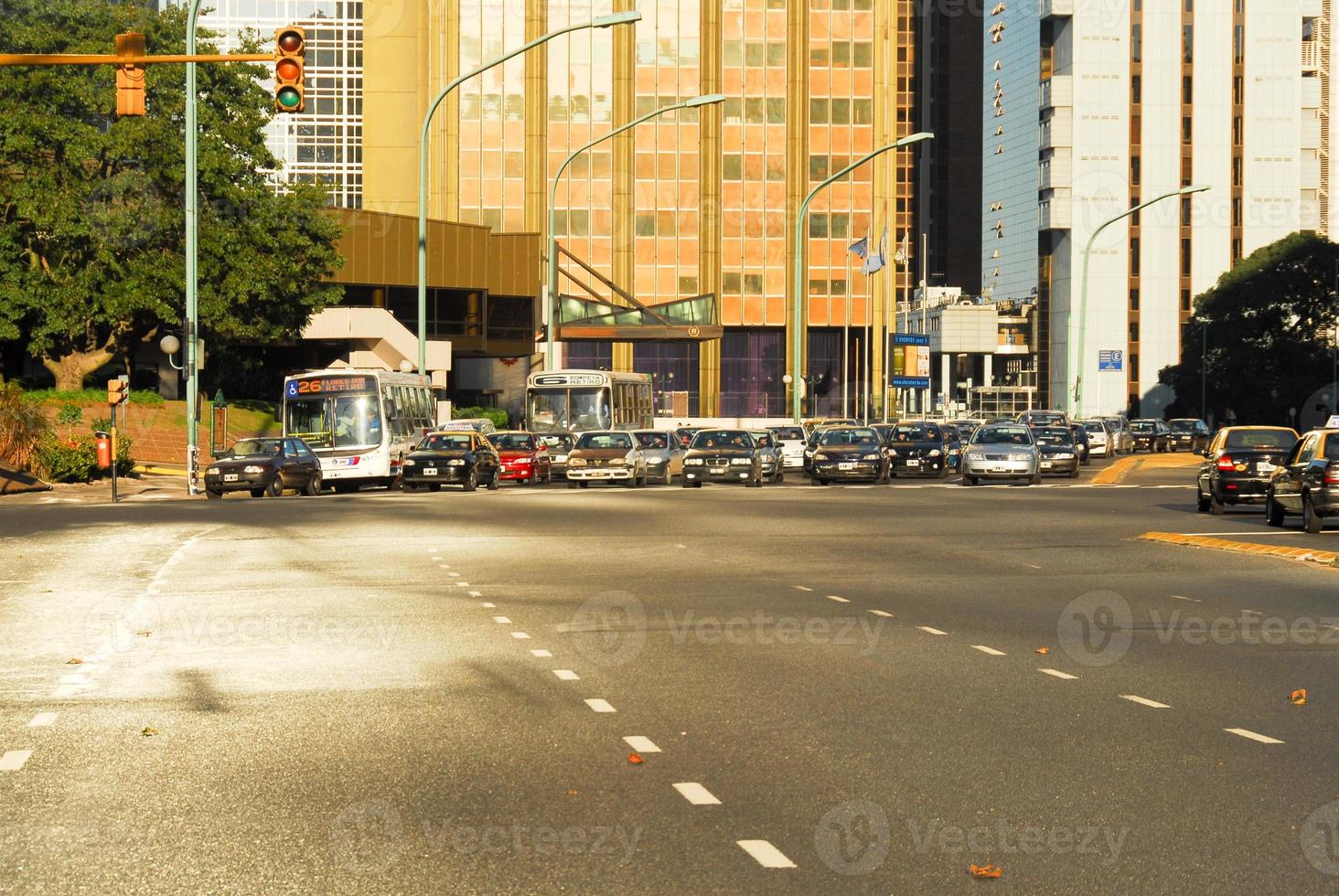 stad verkeer - buenos luchten, Argentinië foto