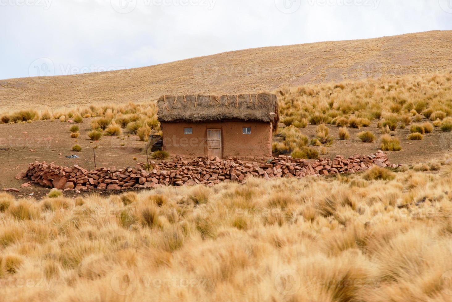 boerderij langs de cusco puno weg, Peru foto