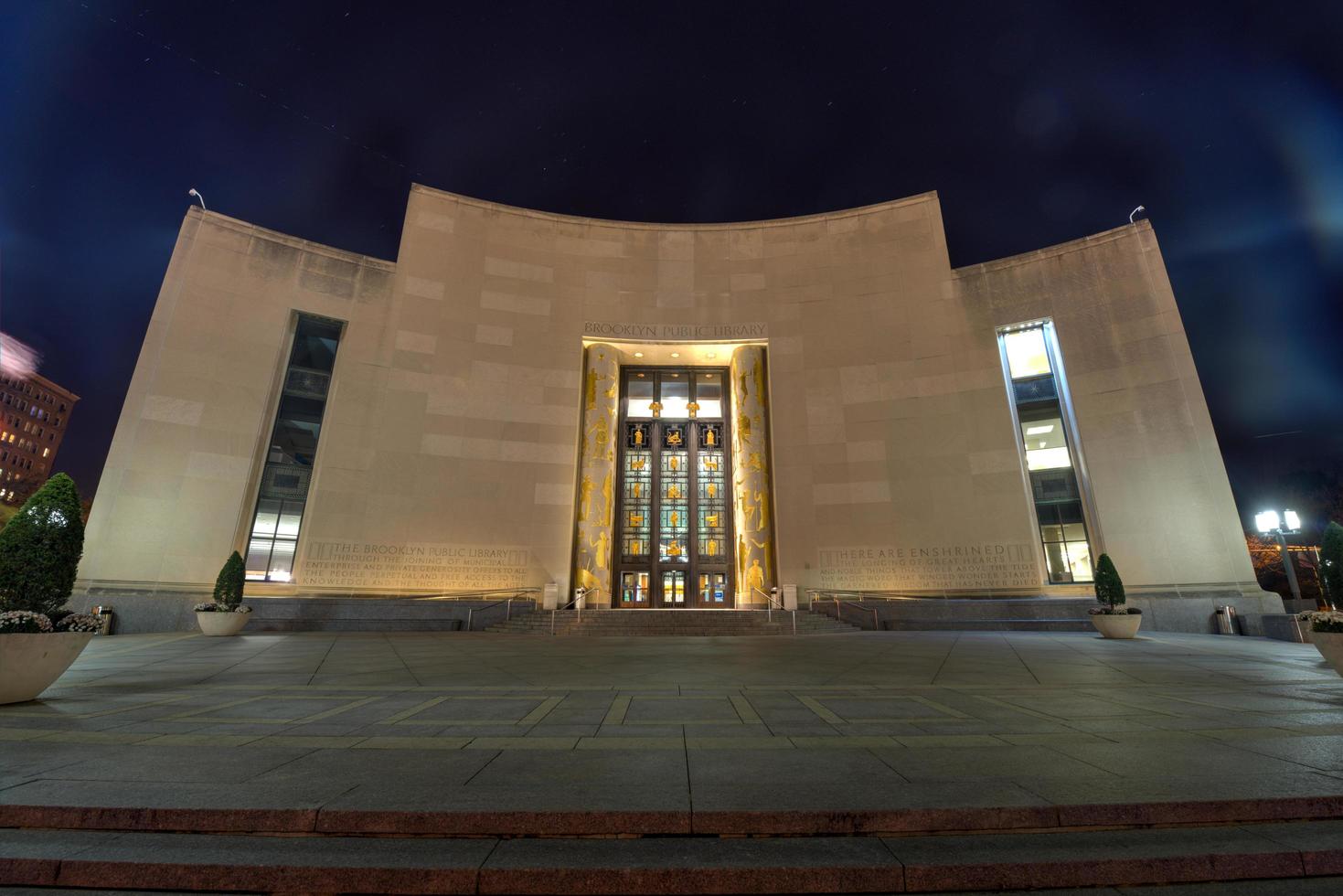 Brooklyn openbaar bibliotheek, nieuw york, 2022 foto