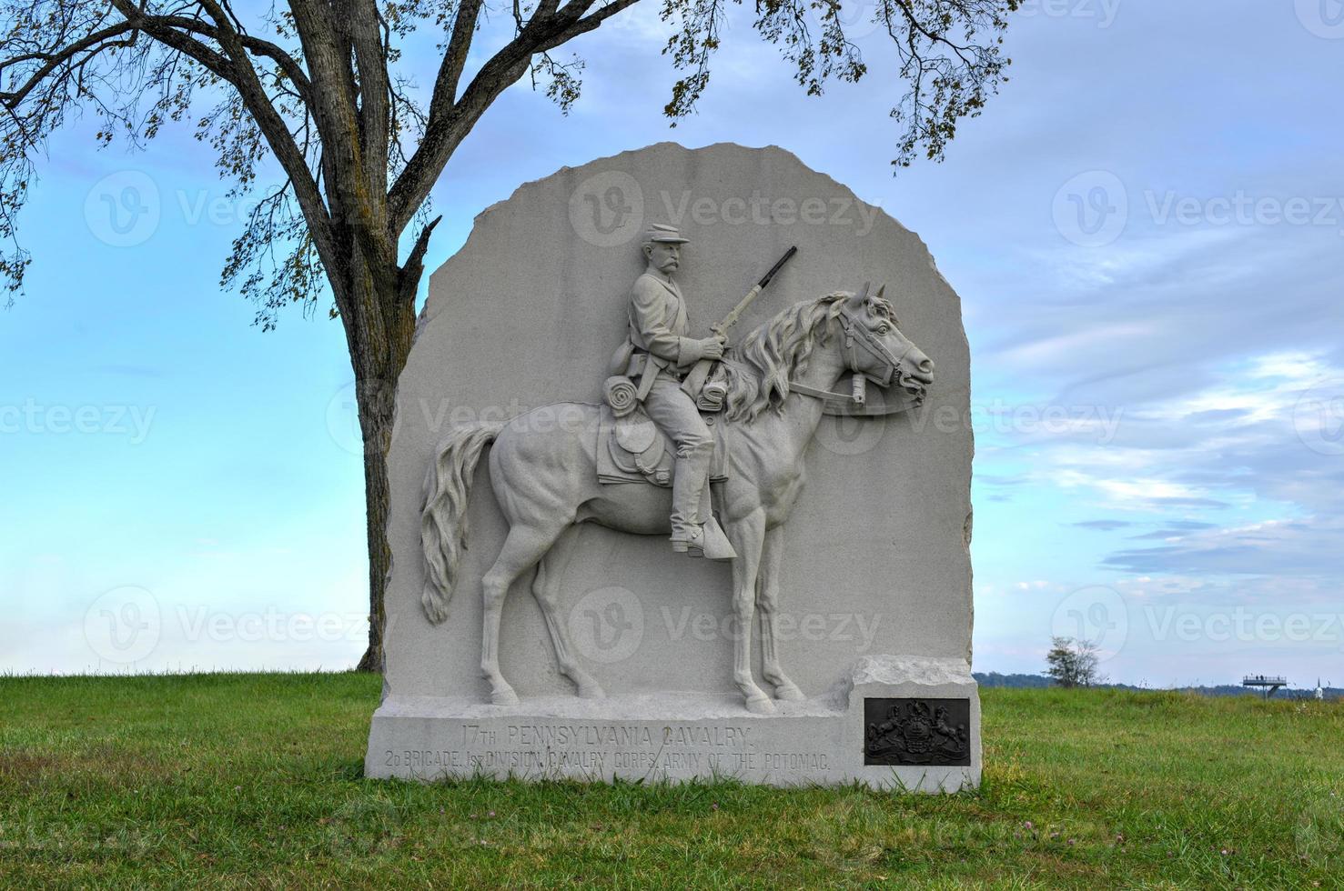 gedenkteken monument, gettysburg, vader foto