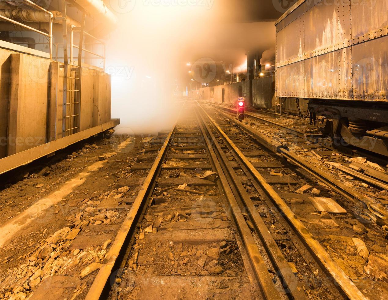 ondergronds trein sporen van groots centraal station in nieuw york stad. foto