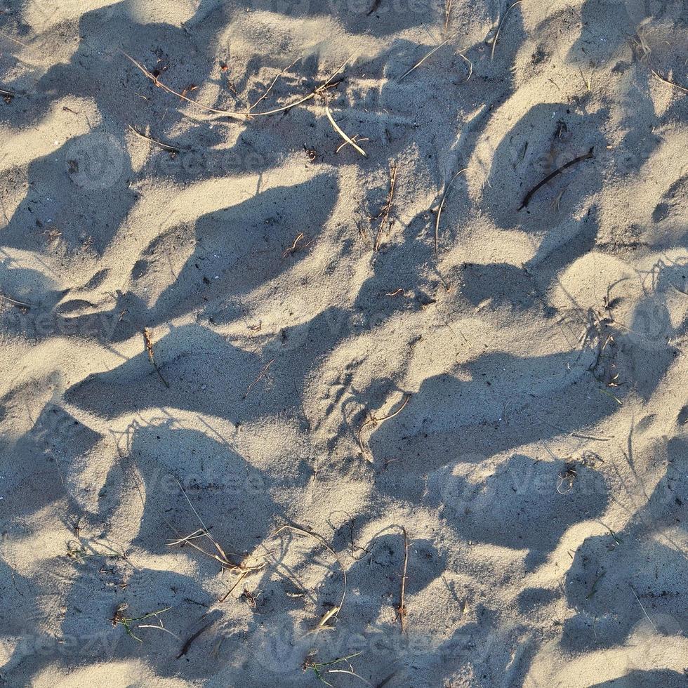 foto realistisch naadloos structuur patroon van zand Bij een strand
