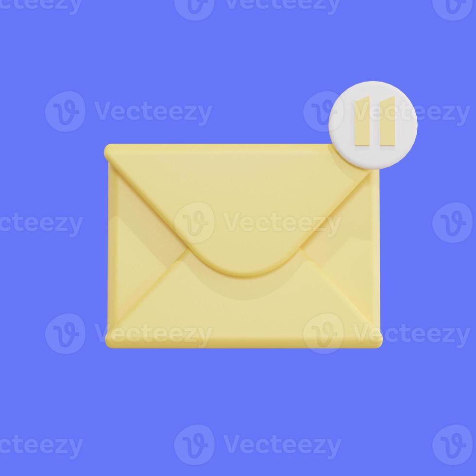 geel postvak IN mail foto