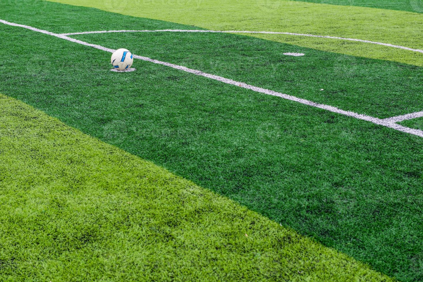 kunstmatig gras voetbal arena foto