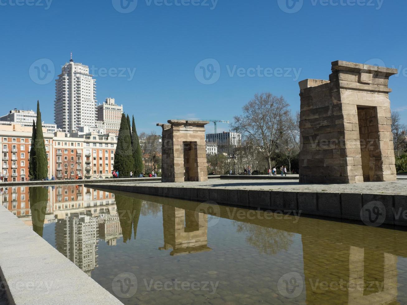 de stad van Madrid foto