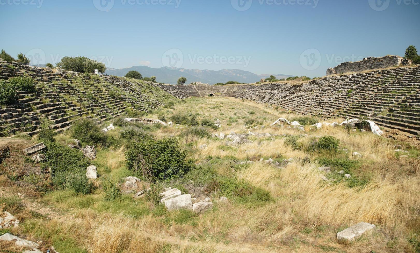 stadion van afrodisis oude stad in aydin, turkiye foto