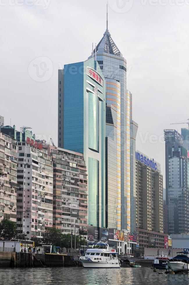 skyline van hong kong foto