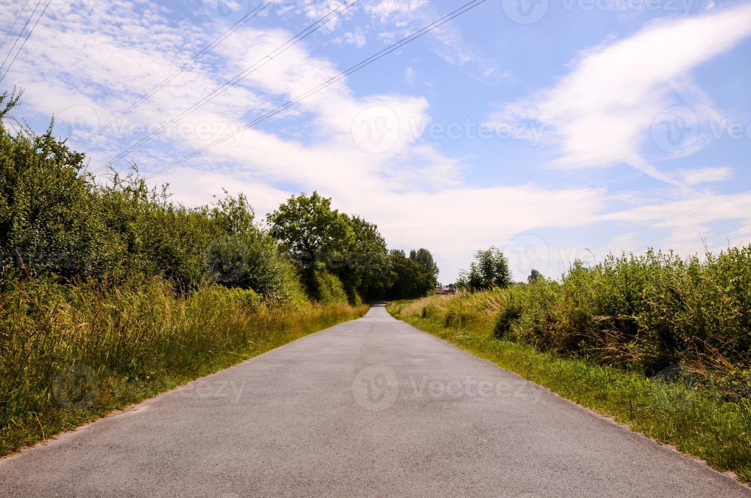 zicht op een weg foto