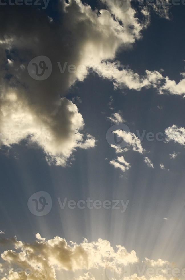 visie van de zonsondergang foto